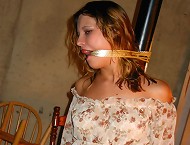 Girl was gagged and tied for punishment
